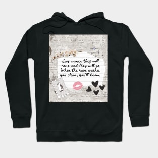 Fleetwood Mac Dreams Lyrics Print Hoodie